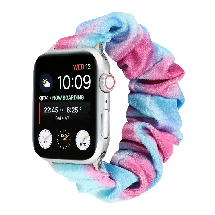 플란넬 헤어 링 교체 스트랩 시계줄, Apple Watch Ultra 49mm / 시리즈 8&7 45mm / SE 2&6&SE&5&4 44mm / 3&2&1 42mm용, Apple Watch 시리즈 7 45mm / 6 & SE & 5 & 4 44mm / 3 & 2 & 1 42mm용