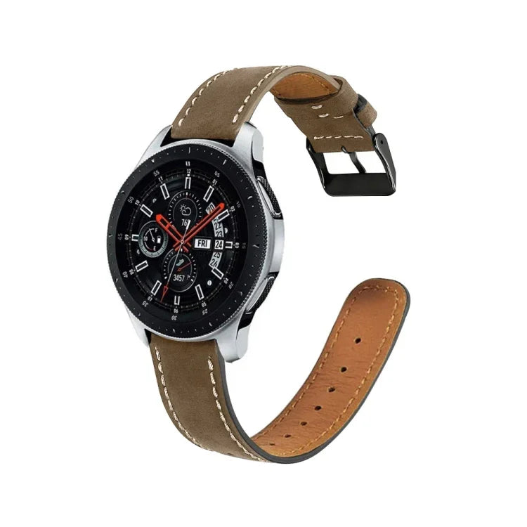 For Samsung Galaxy Watch Active / Active 2 40mm / Active 2 44mm Round Tail Genuine Leather Replacement Strap Watchband, For Samsung Galaxy Watch Active