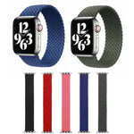 단일 회전 나일론 직조 시계줄 Apple Watch 시리즈 6 & SE & 5 & 4 40mm / 3 & 2 & 1 38mm용, S, M, L