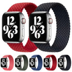 단일 회전 나일론 직조 시계줄 Apple Watch 시리즈 6 & SE & 5 & 4 44mm / 3 & 2 & 1 42mm용, S, M, L