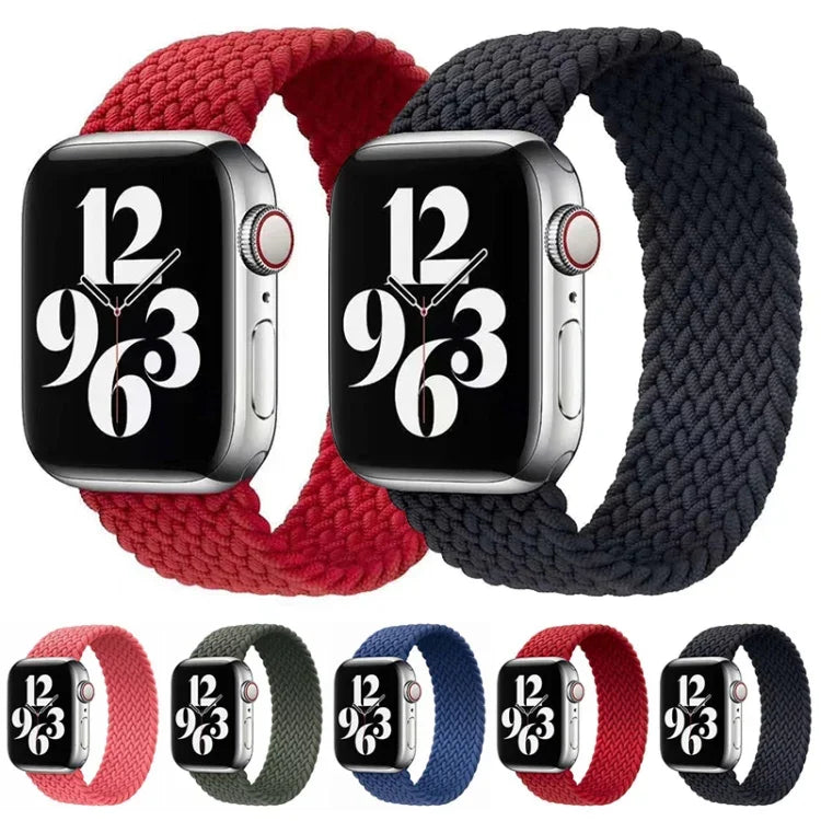 단일 회전 나일론 직조 시계줄 Apple Watch 시리즈 6 & SE & 5 & 4 44mm / 3 & 2 & 1 42mm용, S, M, L