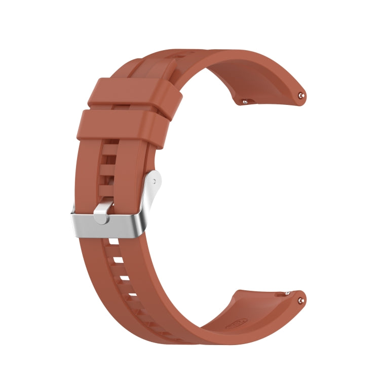 For Huawei Watch GT 2 42mm Silicone Replacement Wrist Strap Watchband, with Black Buckle, with Silver Buckle