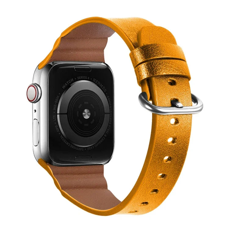 Replacement Genuine Leather Watchbands, For Apple Watch Series 7 45mm / 6 & SE & 5 & 4 44mm / 3 & 2 & 1 42mm, For Apple Watch Series 7 41mm / 6 & SE & 5 & 4 40mm / 3 & 2 & 1 38mm