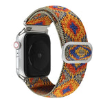 금속 일본식 버클 탄성 나일론 교체용 시계줄, Apple Watch 시리즈 7 45mm / 6 & SE & 5 & 4 44mm / 3 & 2 & 1 42mm용, Apple Watch 시리즈 8&7 41mm / SE 2&6&SE&5&4 40mm / 3&2&1 38mm용