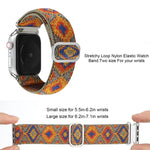 금속 일본식 버클 탄성 나일론 교체용 시계줄, Apple Watch 시리즈 7 45mm / 6 & SE & 5 & 4 44mm / 3 & 2 & 1 42mm용, Apple Watch 시리즈 8&7 41mm / SE 2&6&SE&5&4 40mm / 3&2&1 38mm용