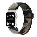 금속 일본식 버클 탄성 나일론 교체용 시계줄, Apple Watch 시리즈 7 45mm / 6 & SE & 5 & 4 44mm / 3 & 2 & 1 42mm용, Apple Watch 시리즈 8&7 41mm / SE 2&6&SE&5&4 40mm / 3&2&1 38mm용