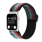금속 일본식 버클 탄성 나일론 교체용 시계줄, Apple Watch 시리즈 7 45mm / 6 & SE & 5 & 4 44mm / 3 & 2 & 1 42mm용, Apple Watch 시리즈 8&7 41mm / SE 2&6&SE&5&4 40mm / 3&2&1 38mm용