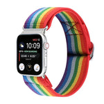 금속 일본식 버클 탄성 나일론 교체용 시계줄, Apple Watch 시리즈 7 45mm / 6 & SE & 5 & 4 44mm / 3 & 2 & 1 42mm용, Apple Watch 시리즈 8&7 41mm / SE 2&6&SE&5&4 40mm / 3&2&1 38mm용
