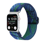 금속 일본식 버클 탄성 나일론 교체용 시계줄, Apple Watch 시리즈 7 45mm / 6 & SE & 5 & 4 44mm / 3 & 2 & 1 42mm용, Apple Watch 시리즈 8&7 41mm / SE 2&6&SE&5&4 40mm / 3&2&1 38mm용