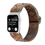 금속 일본식 버클 탄성 나일론 교체용 시계줄, Apple Watch 시리즈 7 45mm / 6 & SE & 5 & 4 44mm / 3 & 2 & 1 42mm용, Apple Watch 시리즈 8&7 41mm / SE 2&6&SE&5&4 40mm / 3&2&1 38mm용
