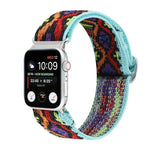 금속 일본식 버클 탄성 나일론 교체용 시계줄, Apple Watch 시리즈 7 45mm / 6 & SE & 5 & 4 44mm / 3 & 2 & 1 42mm용, Apple Watch 시리즈 8&7 41mm / SE 2&6&SE&5&4 40mm / 3&2&1 38mm용