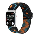 금속 일본식 버클 탄성 나일론 교체용 시계줄, Apple Watch 시리즈 7 45mm / 6 & SE & 5 & 4 44mm / 3 & 2 & 1 42mm용, Apple Watch 시리즈 8&7 41mm / SE 2&6&SE&5&4 40mm / 3&2&1 38mm용