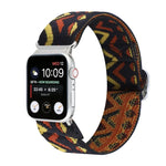 금속 일본식 버클 탄성 나일론 교체용 시계줄, Apple Watch 시리즈 7 45mm / 6 & SE & 5 & 4 44mm / 3 & 2 & 1 42mm용, Apple Watch 시리즈 8&7 41mm / SE 2&6&SE&5&4 40mm / 3&2&1 38mm용