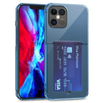 TPU Transparent Protective Case with Card Slots, For iPhone 12, For iPhone 12 Mini, For iPhone 12 Pro, For iPhone 12 Pro Max