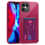 TPU Transparent Protective Case with Card Slots, For iPhone 12, For iPhone 12 Mini, For iPhone 12 Pro, For iPhone 12 Pro Max