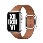 모던 스타일 가죽 시계줄 Apple Watch 49mm / 46mm / 45mm / 44mm / 42mm용, Apple Watch 49mm / 46mm / 45mm / 44mm / 42mm용, Apple Watch Ultra 49mm / 시리즈 8&7 45mm / SE 2&6&SE&5&4 44mm / 3&2&1 42mm용
