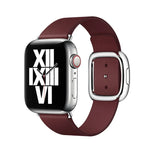 모던 스타일 가죽 시계줄 Apple Watch 49mm / 46mm / 45mm / 44mm / 42mm용, Apple Watch 49mm / 46mm / 45mm / 44mm / 42mm용, Apple Watch Ultra 49mm / 시리즈 8&7 45mm / SE 2&6&SE&5&4 44mm / 3&2&1 42mm용