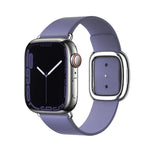 모던 스타일 가죽 시계줄 Apple Watch 49mm / 46mm / 45mm / 44mm / 42mm용, Apple Watch 49mm / 46mm / 45mm / 44mm / 42mm용, Apple Watch Ultra 49mm / 시리즈 8&7 45mm / SE 2&6&SE&5&4 44mm / 3&2&1 42mm용