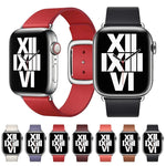 모던 스타일 가죽 시계줄 Apple Watch 49mm / 46mm / 45mm / 44mm / 42mm용, Apple Watch 49mm / 46mm / 45mm / 44mm / 42mm용, Apple Watch Ultra 49mm / 시리즈 8&7 45mm / SE 2&6&SE&5&4 44mm / 3&2&1 42mm용
