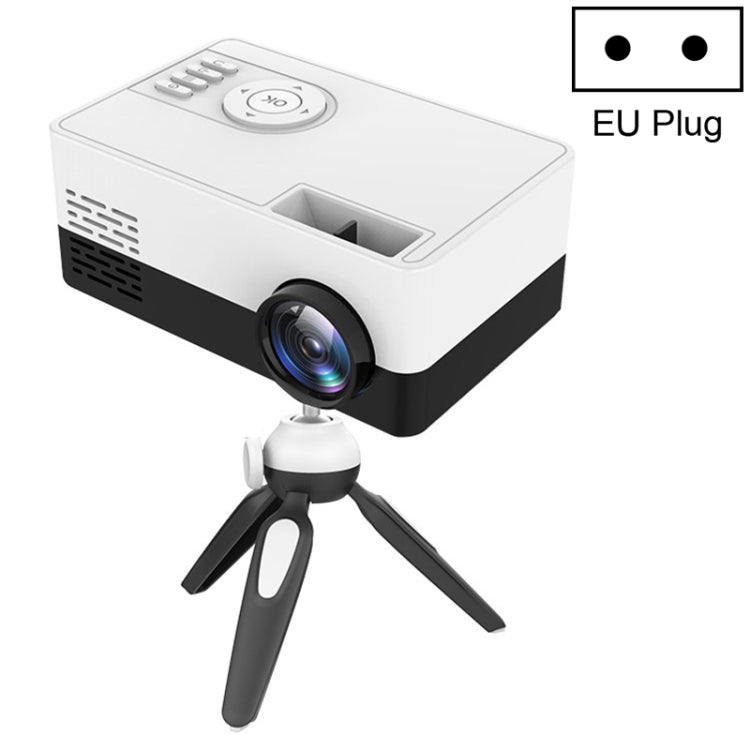 J15 1920 x 1080P HD 가정용 미니 LED 프로젝터 삼각대 마운트 지원 AV / HDMI x 1 / USB x 1 / TF x 1, EU 플러그, US 플러그, UK 플러그, AU 플러그