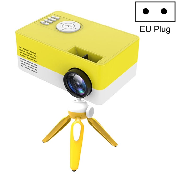 J15 1920 x 1080P HD 가정용 미니 LED 프로젝터 삼각대 마운트 지원 AV / HDMI x 1 / USB x 1 / TF x 1, EU 플러그, US 플러그, UK 플러그, AU 플러그