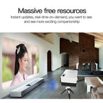 J15 1920 x 1080P HD 가정용 미니 LED 프로젝터 삼각대 마운트 지원 AV / HDMI x 1 / USB x 1 / TF x 1, EU 플러그, US 플러그, UK 플러그, AU 플러그
