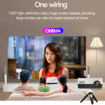 J15 1920 x 1080P HD 가정용 미니 LED 프로젝터 삼각대 마운트 지원 AV / HDMI x 1 / USB x 1 / TF x 1, EU 플러그, US 플러그, UK 플러그, AU 플러그
