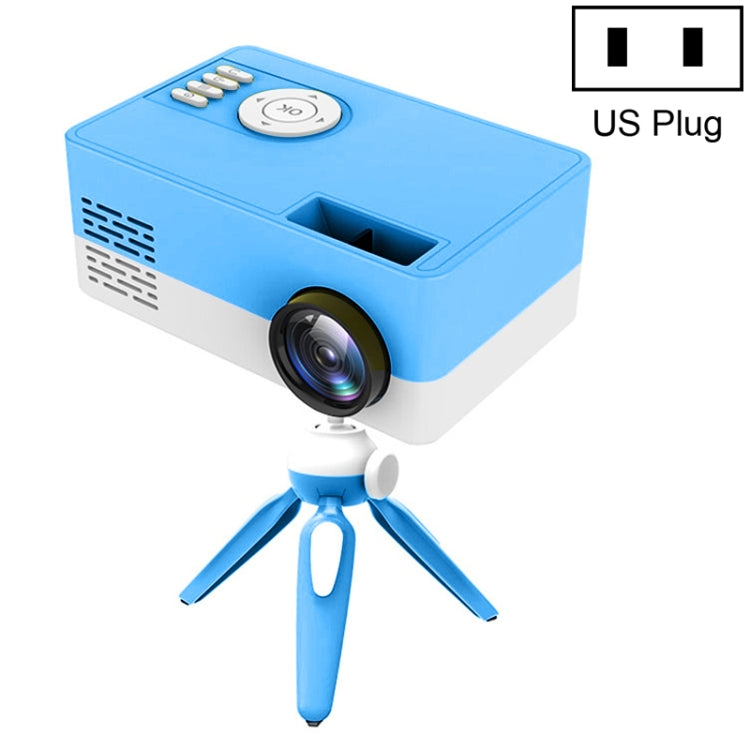 J15 1920 x 1080P HD 가정용 미니 LED 프로젝터 삼각대 마운트 지원 AV / HDMI x 1 / USB x 1 / TF x 1, EU 플러그, US 플러그, UK 플러그, AU 플러그