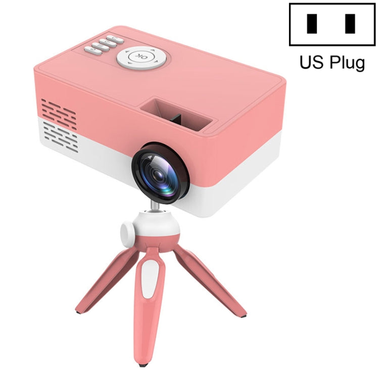 J15 1920 x 1080P HD 가정용 미니 LED 프로젝터 삼각대 마운트 지원 AV / HDMI x 1 / USB x 1 / TF x 1, EU 플러그, US 플러그, UK 플러그, AU 플러그