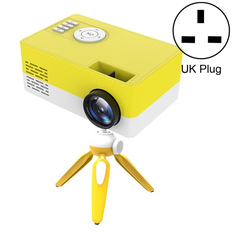 J15 1920 x 1080P HD 가정용 미니 LED 프로젝터 삼각대 마운트 지원 AV / HDMI x 1 / USB x 1 / TF x 1, EU 플러그, US 플러그, UK 플러그, AU 플러그