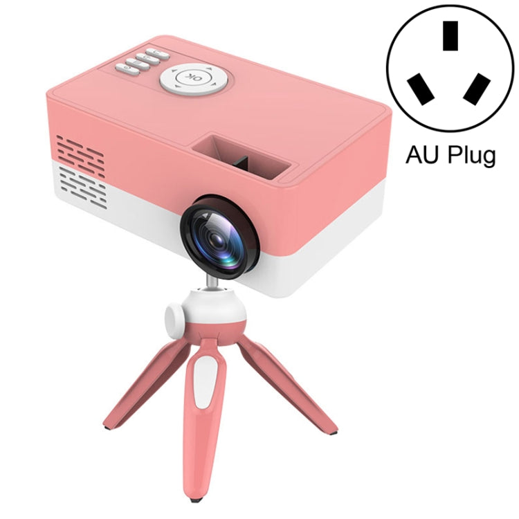 J15 1920 x 1080P HD 가정용 미니 LED 프로젝터 삼각대 마운트 지원 AV / HDMI x 1 / USB x 1 / TF x 1, EU 플러그, US 플러그, UK 플러그, AU 플러그