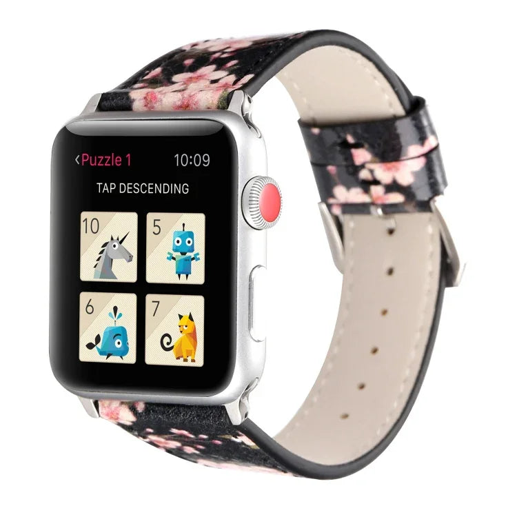 플럼 시리즈 가죽 교체용 시계줄, Apple Watch Series 6 & SE & 5 & 4 44mm / 3 & 2 & 1 42mm용, Apple Watch Ultra 49mm용 / Series 8&7 45mm용 / SE 2&6&SE&5&4 44mm / 3&2&1 42mm용, Apple Watch Series 7 45mm / 6 & SE & 5 & 4 44mm / 3 & 2 & 1 42mm용
