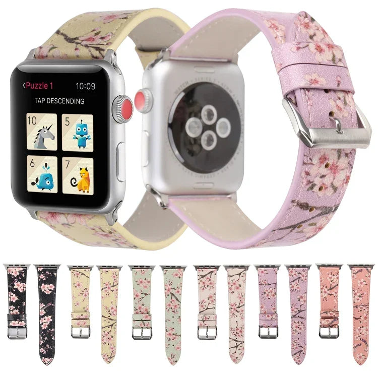 플럼 시리즈 가죽 교체용 시계줄, Apple Watch Series 6 & SE & 5 & 4 44mm / 3 & 2 & 1 42mm용, Apple Watch Ultra 49mm용 / Series 8&7 45mm용 / SE 2&6&SE&5&4 44mm / 3&2&1 42mm용, Apple Watch Series 7 45mm / 6 & SE & 5 & 4 44mm / 3 & 2 & 1 42mm용