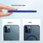 Straight Side Laser Plating Full Coverage Clear TPU Shockproof Magsafe Case, For iPhone 12 mini, For iPhone 12 Pro Max, For iPhone 12 Pro