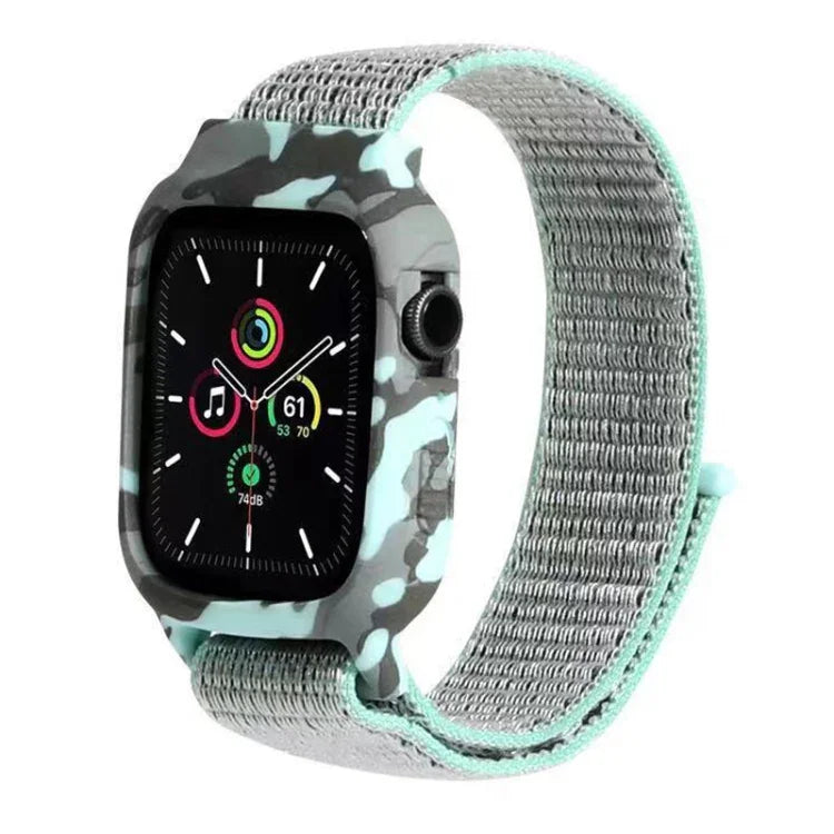 나일론 교체용 손목 스트랩 시계줄, Apple Watch Series 6 & SE & 5 & 4 40mm / 3 & 2 & 1 38mm용, Apple Watch Series 7 41mm / 6 & SE & 5 & 4 40mm / 3 & 2 & 1 38mm용