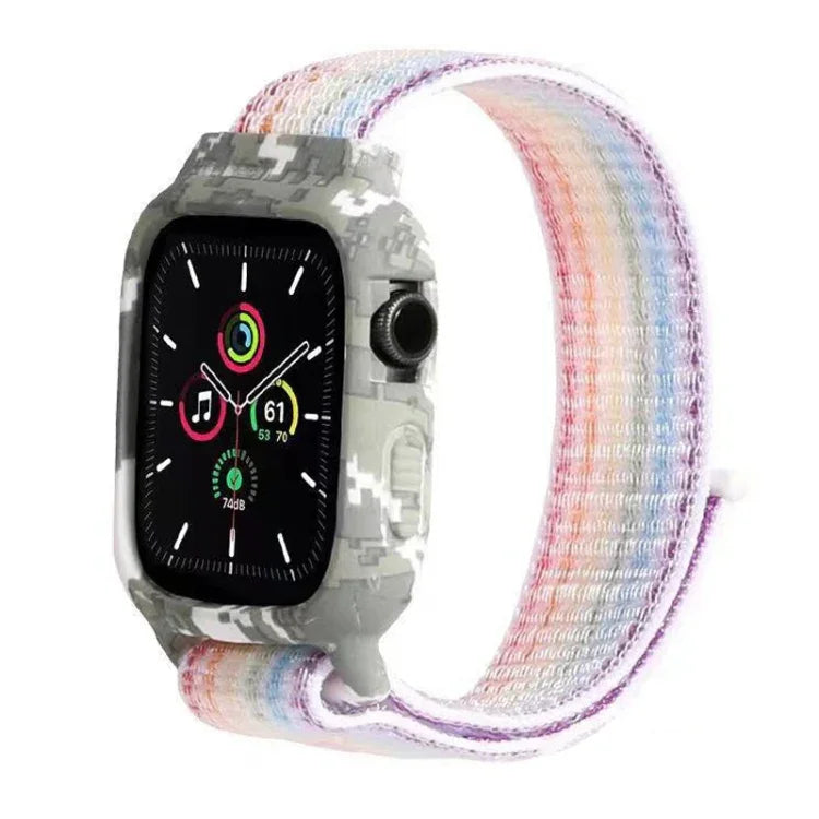 나일론 교체용 손목 스트랩 시계줄, Apple Watch Series 6 & SE & 5 & 4 40mm / 3 & 2 & 1 38mm용, Apple Watch Series 7 41mm / 6 & SE & 5 & 4 40mm / 3 & 2 & 1 38mm용