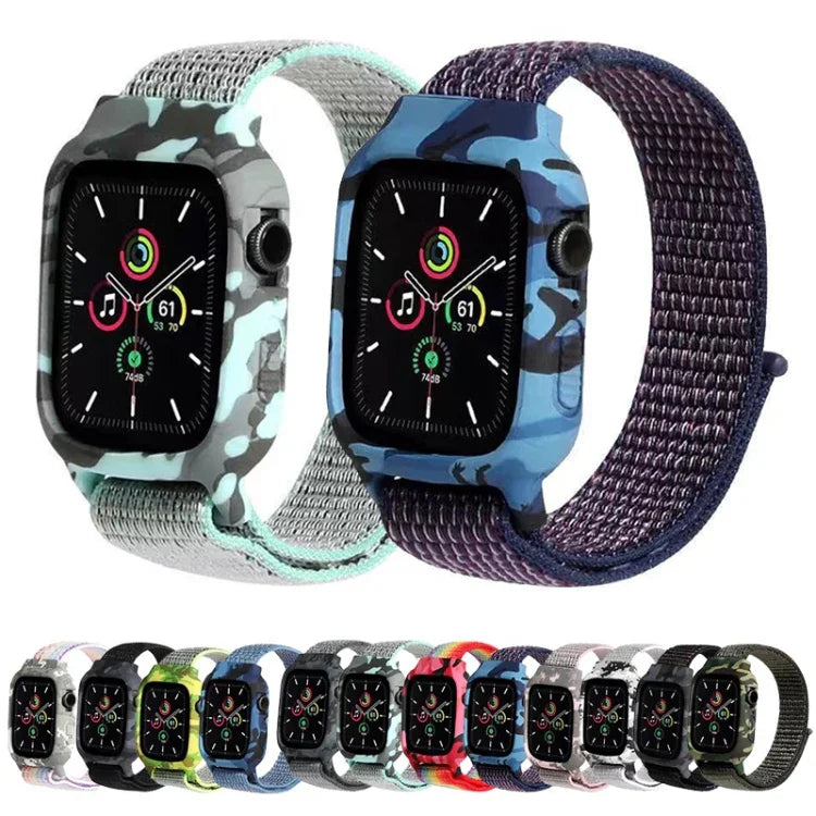 나일론 교체용 손목 스트랩 시계줄, Apple Watch Series 6 & SE & 5 & 4 40mm / 3 & 2 & 1 38mm용, Apple Watch Series 7 41mm / 6 & SE & 5 & 4 40mm / 3 & 2 & 1 38mm용