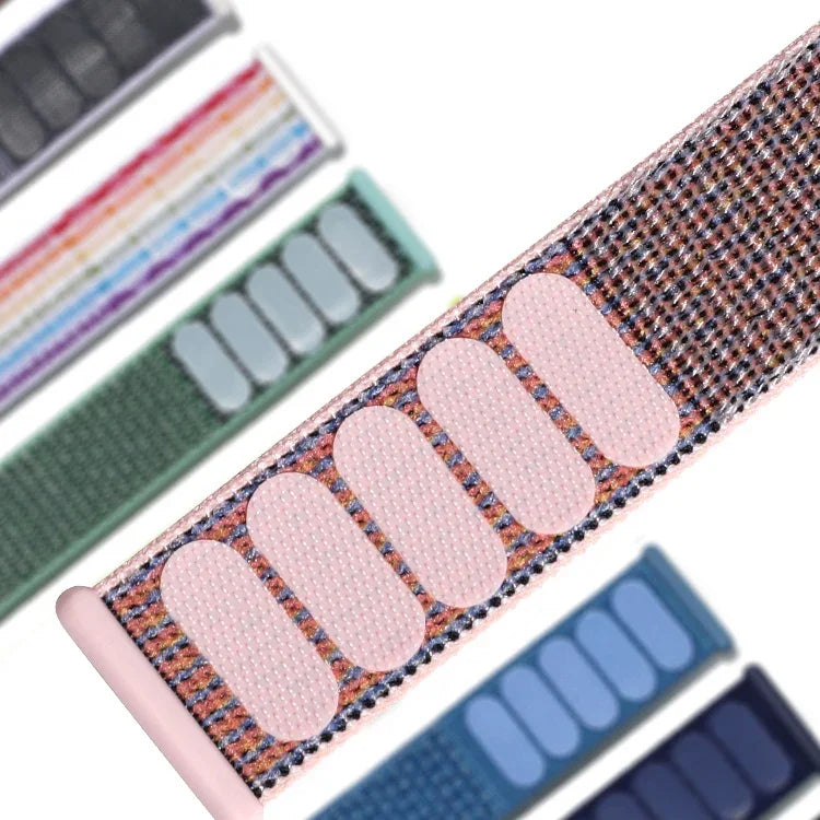 나일론 교체용 손목 스트랩 시계줄, Apple Watch Series 6 & SE & 5 & 4 40mm / 3 & 2 & 1 38mm용, Apple Watch Series 7 41mm / 6 & SE & 5 & 4 40mm / 3 & 2 & 1 38mm용