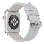 서리 낀 천연 가죽 시계줄, Apple Watch Series 6 & SE & 5 & 4 40mm / 3 & 2 & 1 38mm용, Apple Watch Series 7 41mm / 6 & SE & 5 & 4 40mm / 3 & 2 & 1 38mm용