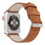 서리 낀 천연 가죽 시계줄, Apple Watch Series 6 & SE & 5 & 4 40mm / 3 & 2 & 1 38mm용, Apple Watch Series 7 41mm / 6 & SE & 5 & 4 40mm / 3 & 2 & 1 38mm용