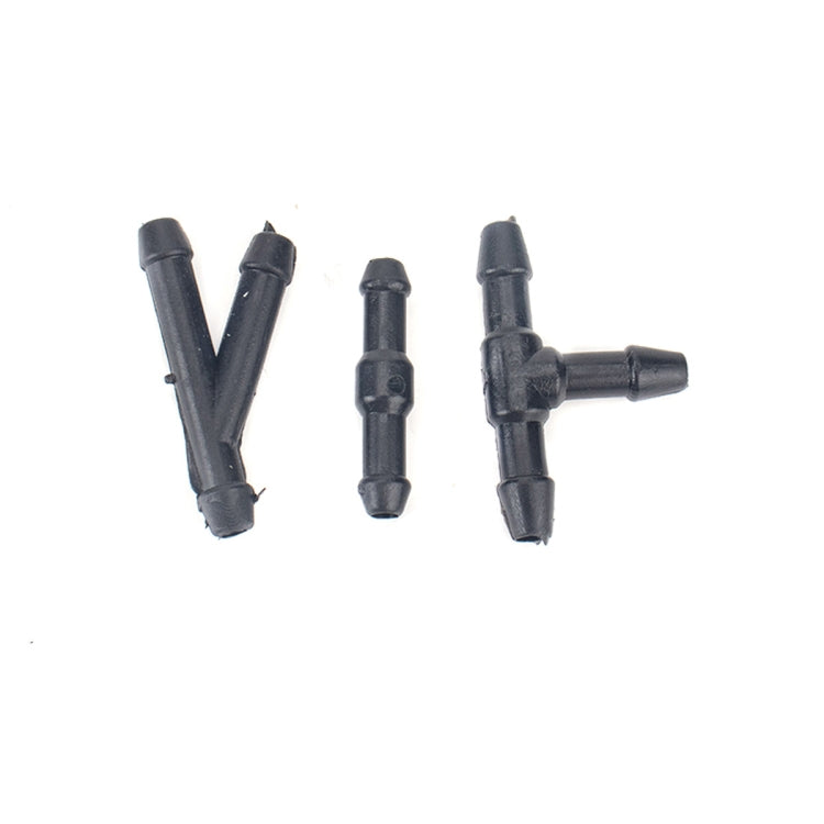 2 PCS Front Windshield Washer Wiper Jet Water Spray Nozzle + Hose Connector Set 3W7Z17603AA for Ford F-150, For Ford F-150 + Hose