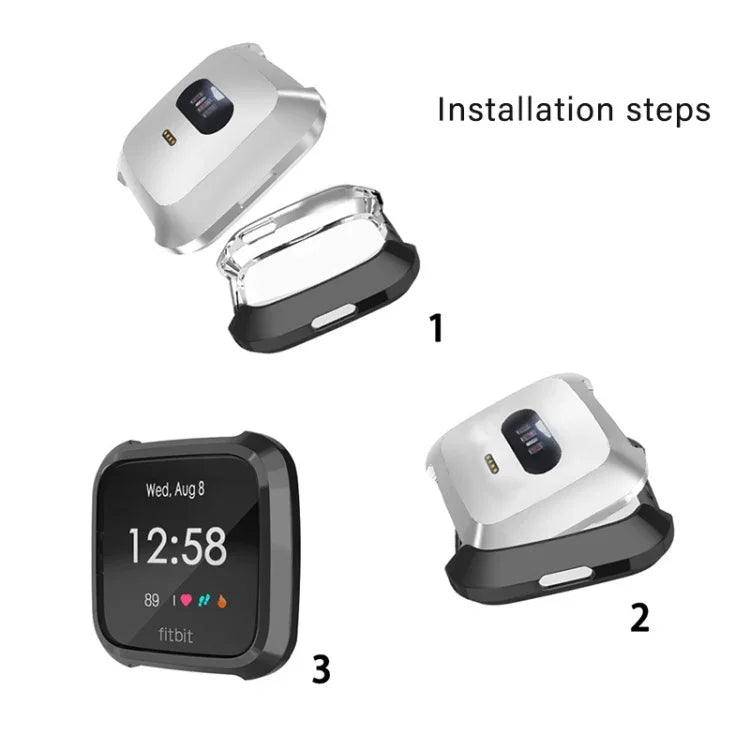 Fitbit Versa Lite 스마트워치 풀 커버 플레이트 TPU 보호 케이스용
