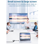 HW-6002 2-in-1 타입-C / USB-C to HDMI + VGA 어댑터 컨버터, HW-6002