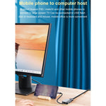 HW-6002 2-in-1 타입-C / USB-C to HDMI + VGA 어댑터 컨버터, HW-6002