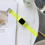 캔디 컬러 투명 TPU 시계줄, Apple Watch 시리즈 6 & SE & 5 & 4 44mm용, Apple Watch 시리즈 7 45mm / & 6 & SE & 5 & 4 44mm용