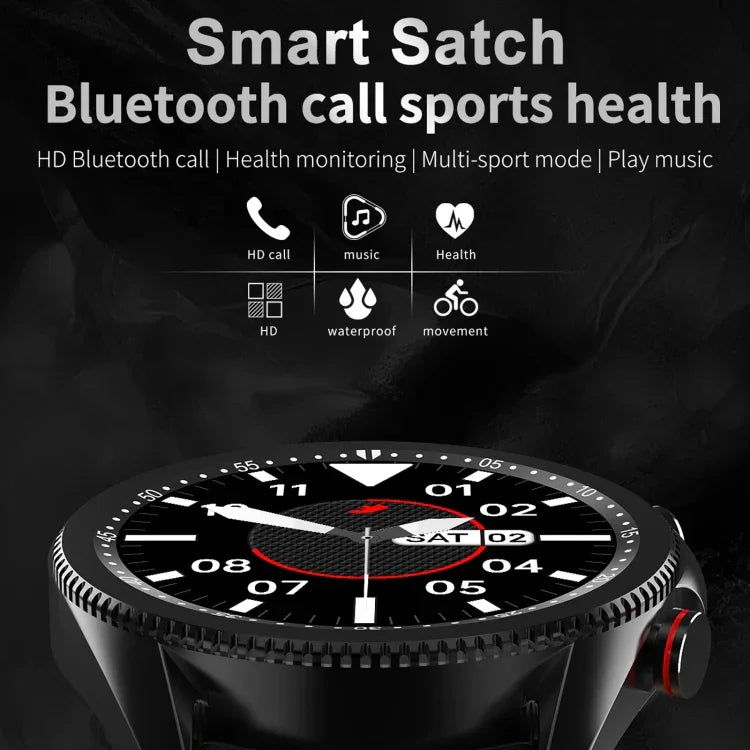 M98 1.28인치 IPS 컬러 스크린 IP67 방수 스마트워치, 수면 모니터 / 심박수 모니터 / 블루투스 통화 지원, 스타일: 가죽 스트랩, 가죽 스트랩(실버), 가죽 스트랩(블랙)