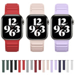 실리콘 자석 체인 시계줄, Apple Watch 시리즈 6 & SE & 5 & 4 40mm / 3 & 2 & 1 38mm용, Apple Watch 시리즈 7 41mm / 6 & SE & 5 & 4 40mm / 3 & 2 & 1 38mm용