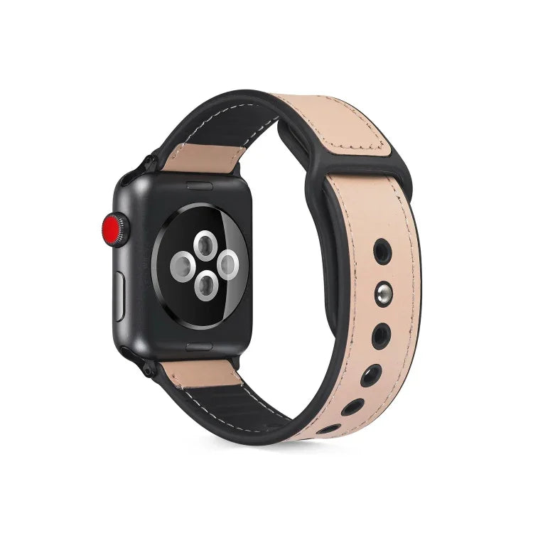 가죽 TPU 시계줄, Apple Watch 시리즈 6 & SE & 5 & 4 40mm / 3 & 2 & 1 38mm용