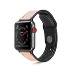 가죽 TPU 시계줄, Apple Watch 시리즈 6 & SE & 5 & 4 40mm / 3 & 2 & 1 38mm용