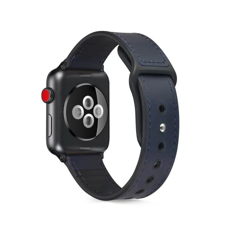 가죽 TPU 시계줄, Apple Watch 시리즈 6 & SE & 5 & 4 40mm / 3 & 2 & 1 38mm용